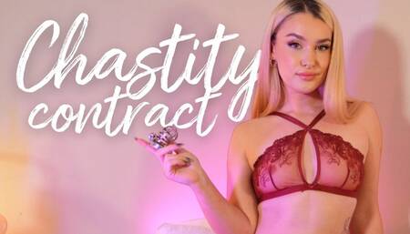 CHASTITY CONTRACT - 30 Day Orgasm Denial Orgasm Control Keyholding