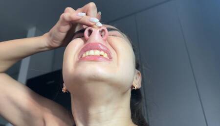 Very wet sneezing (custom video) part 1