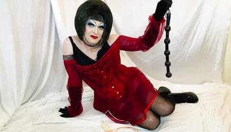 Sissy Slut plays with her dildos for a Master, ass to mouth and more