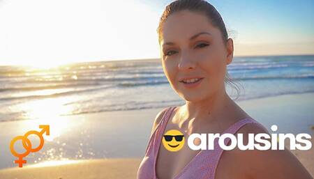Have you Ever Been Blown on the Beach? POV Rebecca Volpetti & Jason Love at Arousins