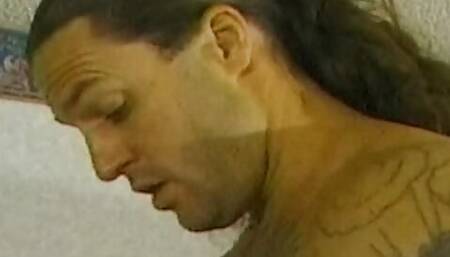 Ebony babe with pierced tits nailed in ass