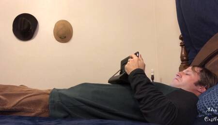 Stud Jerks Off To Porn In Jockstrap