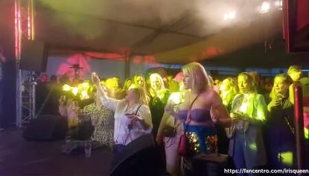OMG I DID SOMETHING TOTALLY CRAZY AGAIN!  I jumped topless on the stage of a festival ????????
