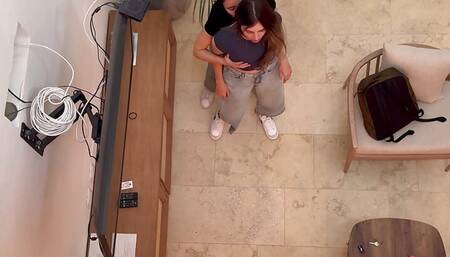 Two hot lesbians caught on camera