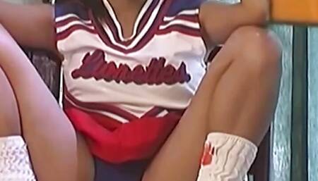 Sweet Cheerleader Hottie Gets Smashed by an Older Guy on a Pool Table