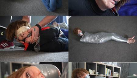 Milf next door bound gagged and tape mummification (mp4)