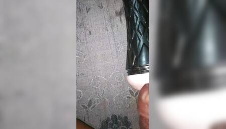 New video having sex with toy pussy.