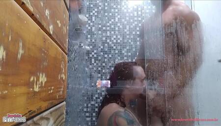 He Fucked Me Deliciously in the Shower and Stuck His Dick Down My Throat - the Best Real Brazilian Amateur ​