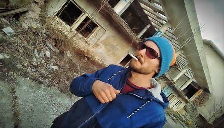 Abandoned Building Exhib Piss and Cum 60fps