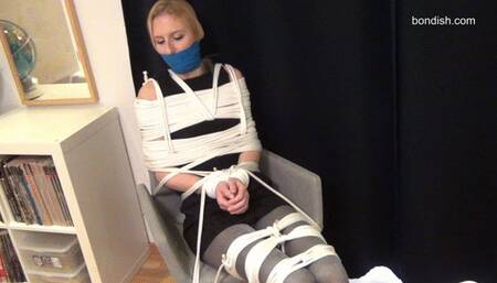 CHAIRTIED & WRAPPED IN 100 METERS OF ROPES