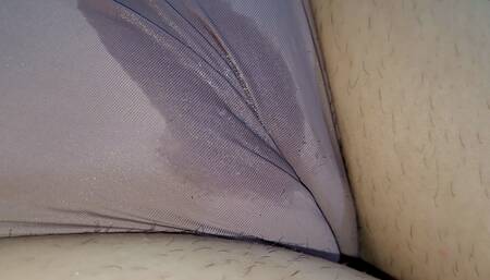 I spit and Rub Amazing Cameltoe Pussy of My Friend's Wife