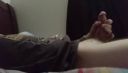 Slow stroking my jock cock