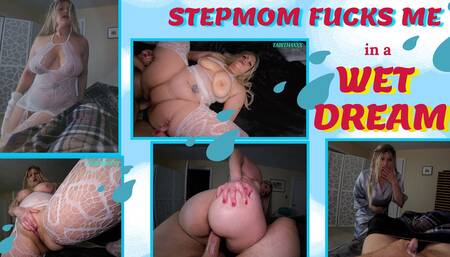 Step Mom Fucks Step Son in His Wet Dream - 4K