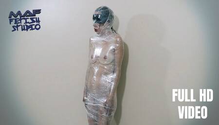 Ingrid - Tight mummification and cum on her face! (FULL HD VIDEO)