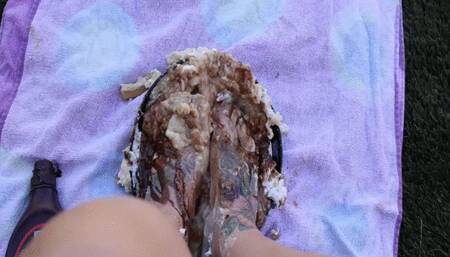 Making him eat the pie off my toes