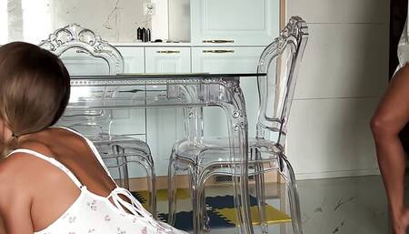 Family therapy - stepmother Mary loves watching me give blowjobs.