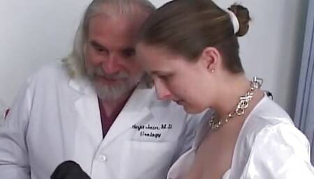 Four sexy ladies getting pleased in the doctors room