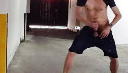Powerful orgasm while walking again