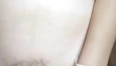I am in my room fingering my hairy pussy