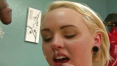 Horny Fitness Trainer with Big Black Cock Fucks Horny Blonde Teen Miley