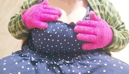 Tiara the busty girl vs the sexy dress