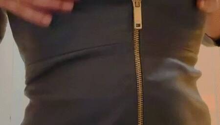 Jitrois leather dress and Casadei boots