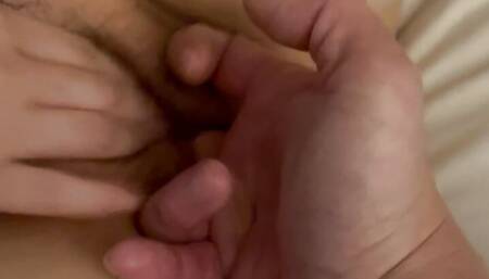 Fingering my step daughter, and she finally riding on me until cum