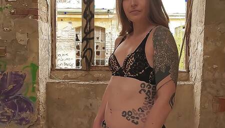 Chiara Vienna Outdoor Shooting in Alter Fabrik