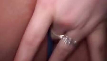 Blue Silk Panties Get Wet