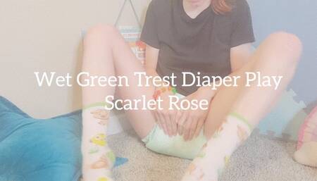 Wet Green Trest Diaper Play