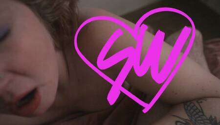 SLOPPY: The wifey gets messy giving hubby blowjob!