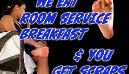 WE Eat Room Service Breakfast and YOU Just Get Scraps! Ft Jade Sun