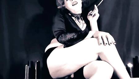 Vintage vampire dominatrix