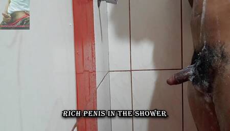 PLAYING WITH THE COCK IN THE BATHROOM