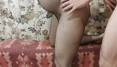 Pregnant cowgirl rides cock and dildo