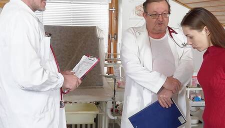 Genital exam make fitness babe Nensi Fox cum hard