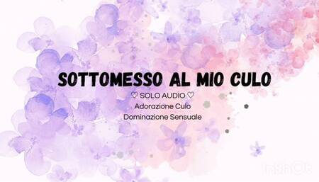 Sottomesso al mio culo (solo audio)