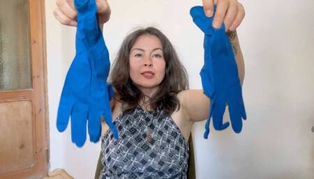 cum on her gloves avi