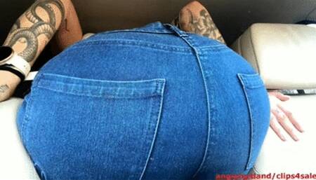 Her farting ass stuck in the car wmv