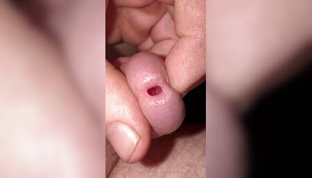 Tiny cock and a finger in my ass