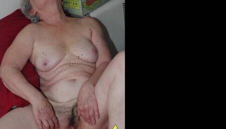 OMAGEIL Fat busty old grannies do striptease