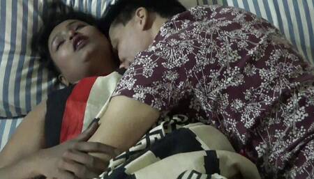 A Horny Housewife Made a Session with Her Mature Husband, See What Happened
