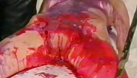 Blonde babe loves it when her master pours hot wax all over her sexy body