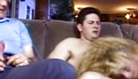 Big Boob Blonde Swinger Wife 3some