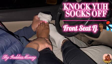 KNOCK YUH SOCKS OFF FRONT SEAT FOOTJOB BY GODDESSMONAY