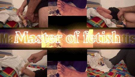 The giant Master and His small and insignificant female slave