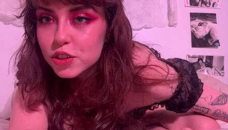 HUGE DILDO STRETCHING MY TIGHT ASSHOLE!