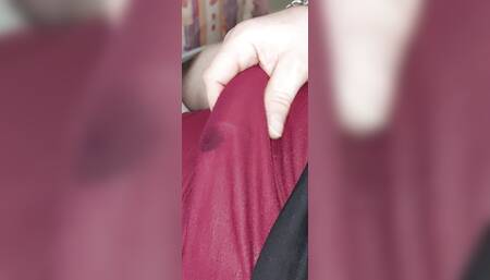 Cumshot in shorts