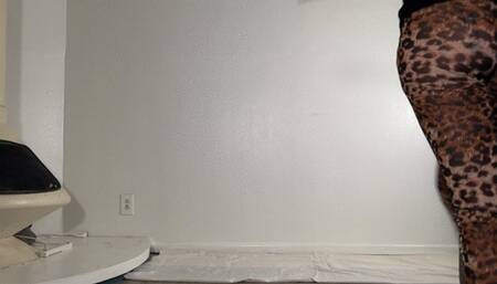 You Don’t Deserve This - Lilith Taurean Makes You Worship Her Big Beautiful Ass As She Shakes It - Lilith Taurean Is Wearing Tight Sheer Cheetah Leggings