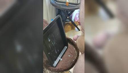 Massive 10 Shot Cumshot on Baking Tray
